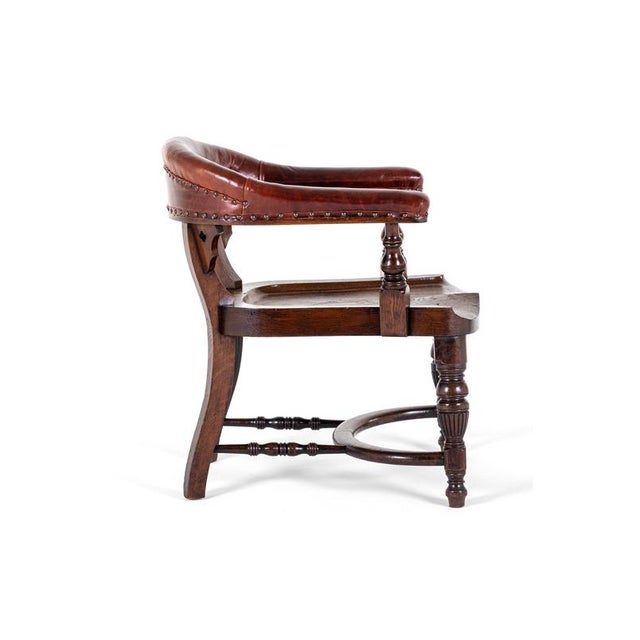 Scottish Oak Ecclesiastical Chair For Sale - Image 3 of 11