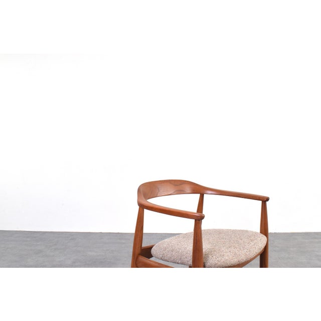 Wood Mid-Century Modern Danish Armchair by Illum Wikkelsø for Niels Eilersen, 1960s For Sale - Image 7 of 13