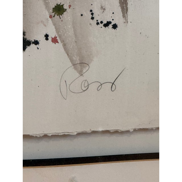Abstract 1970s Modern Abstract Mixed-Media Painting For Sale - Image 3 of 7