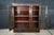 Antique Mission Oak Arts & Crafts Triple Bookcase Curio Display Cabinet 61" For Sale - Image 11 of 15