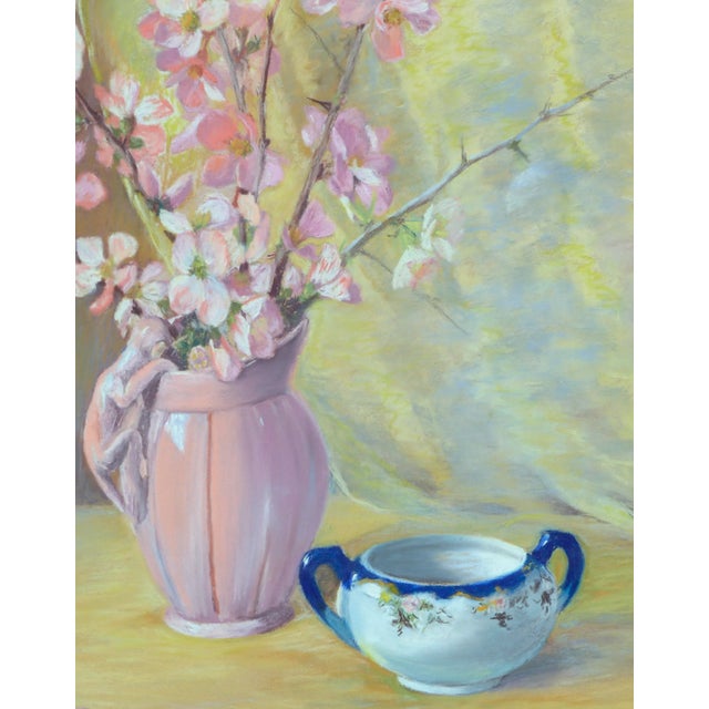 American 1940s Floral Still Life -- a Breath of Spring by Eugenie Pack Stiffler For Sale - Image 3 of 5