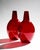 Sculptural Ruby Red Glass Calabasse Vases by Wilhelm Braun-Feldweg for Hirschberg, 1950s, Set of 2 For Sale - Image 4 of 10