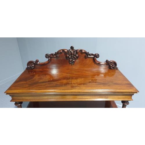 Victorian Mahogany Buffet Server For Sale - Image 5 of 11