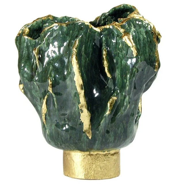 Brutalist Design Studio Pottery Vase, 2010s, in Very Good conditions. Designed from 2000