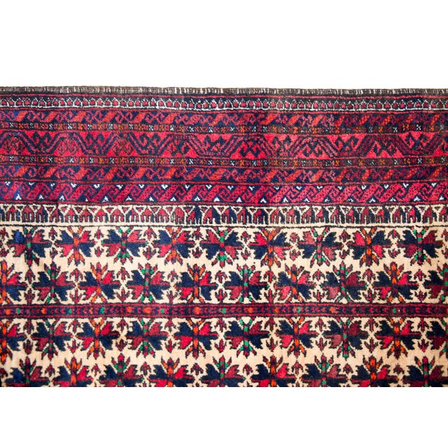 Vintage Persian Baluch Rug For Sale - Image 14 of 15
