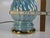 Mid 20th Century Mid 20th Century Neoclassical Fantasy, Sea Foam Blue, Porcelain Pale Blue Luster Table Lamp For Sale - Image 5 of 7