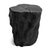 Black vintage solid lychee wood stump stool / side table. Free from organic modern shape with beautiful natural wood...