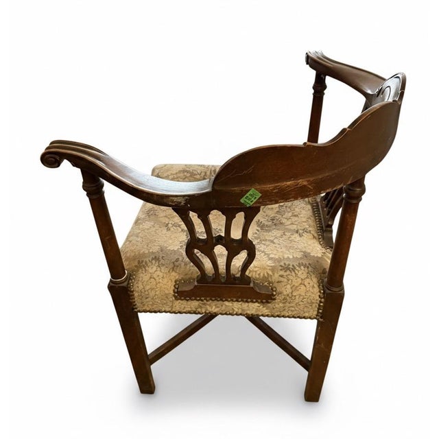 Traditional Clark Gable Provenance Antique Regency Corner Chair – Christie’s Auction Lot 38 (2006) For Sale - Image 3 of 8