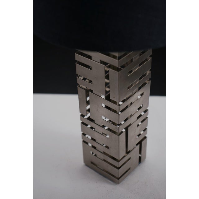 Metal Sculptural Table Lamp, 1970s For Sale - Image 7 of 15