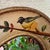 Late 20th Century Late 20th Century Round Hand Painted Bird Mirror For Sale - Image 5 of 8
