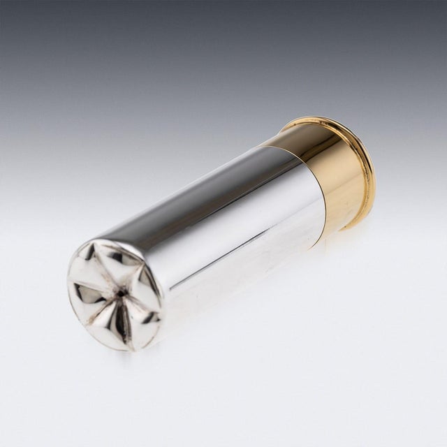 21st Century English Novelty Shotgun Shaped Silver Butt Markers in Case, 2019, Set of 11 For Sale - Image 10 of 14