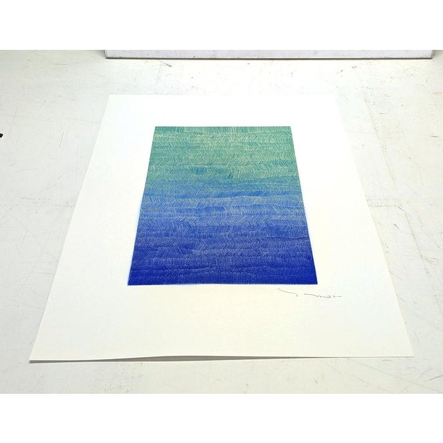 Contemporary "Grand Carré Long 2025 - 06" Original Drawing by Tehos For Sale - Image 3 of 5