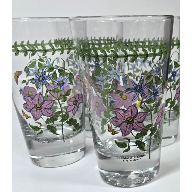 Pink Contemporary Portmeiron Botanical Garden Tumblers- Set of Four For Sale - Image 8 of 11
