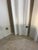 1980s Mid-Century Modernist Tri-Fold Glass Fire Screen With Brass Hinges in the Style of Jacques Adnet For Sale - Image 5 of 12