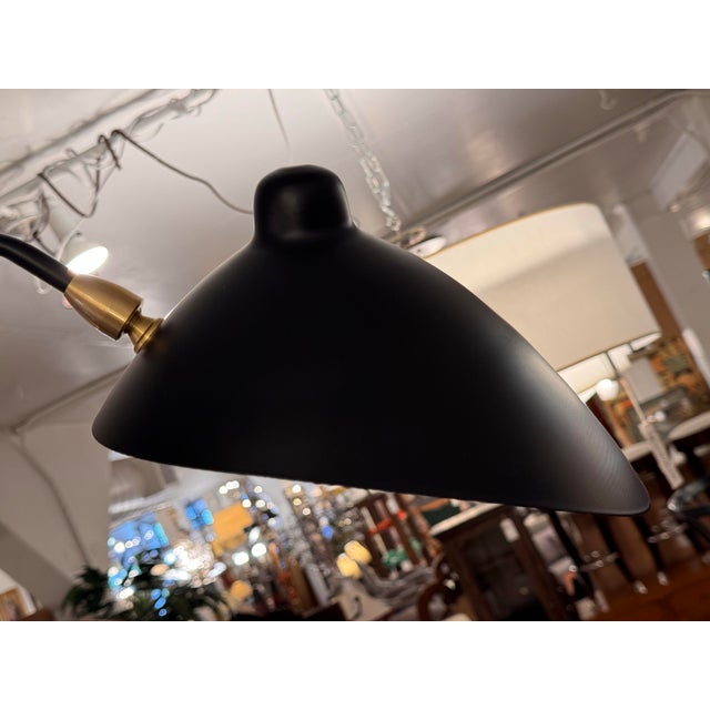 2020s Serge Mouille Style Spider Ceiling Lamp, Three Arms For Sale - Image 5 of 12