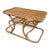 Mid Century Italian Bamboo & Rattan Coffee Table For Sale