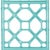 Chinoiserie Lattice Back Headboard Double, Turquoise For Sale - Image 3 of 4