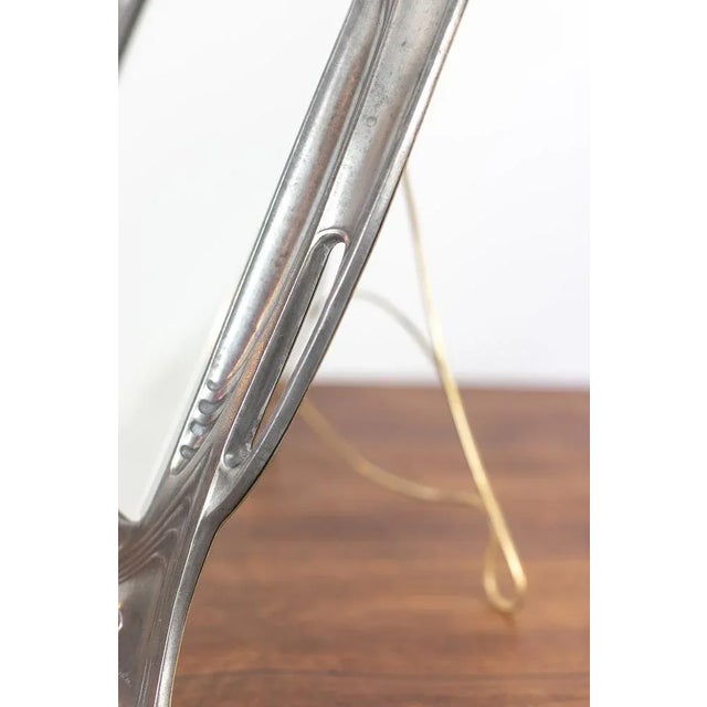 Metal Art Nouveau Mirror from Argentor Works, 1910s For Sale - Image 7 of 11