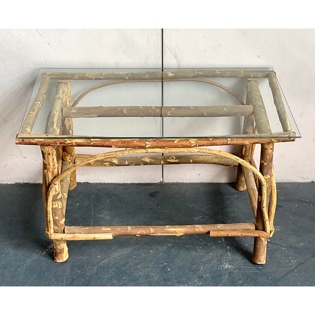 Contemporary Vintage Coastal Bent Branch Coffee Table For Sale - Image 3 of 7
