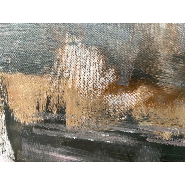 Black Yellow & Red Abstract Expressionist Art by Contemporary British Angela Wakefield Artist 2022 For Sale - Image 6 of 17