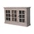 Modern Aged Mango Wood Display Cabinet With Glazed Doors For Sale - Image 3 of 8