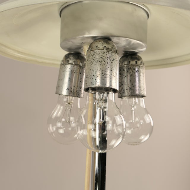 Silver Adjustable Chrome-Plated Floor Lamp, Italy, 1970s For Sale - Image 8 of 14