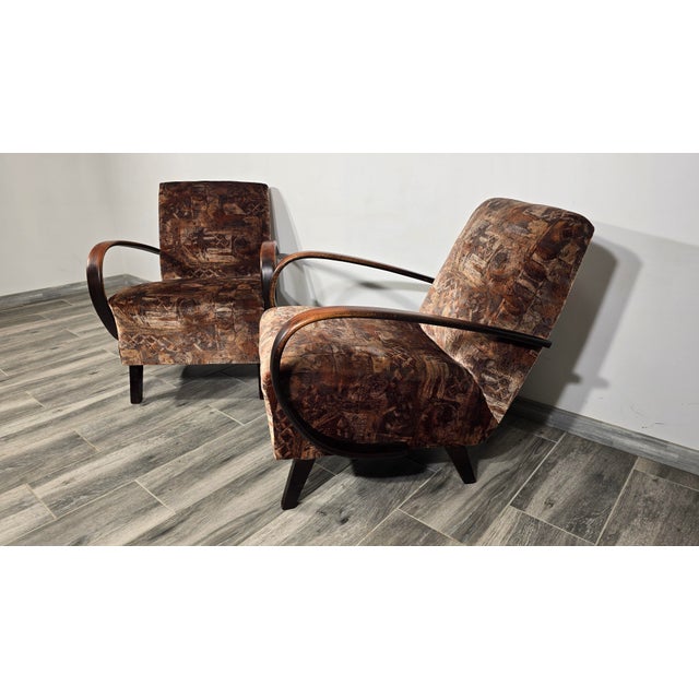Vintage Armchairs from Jindrich Halabala, 1940s, Set of 2 For Sale - Image 13 of 13