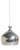 Scandinavian Chromed Metal Ceiling Lamp, 1960s For Sale
