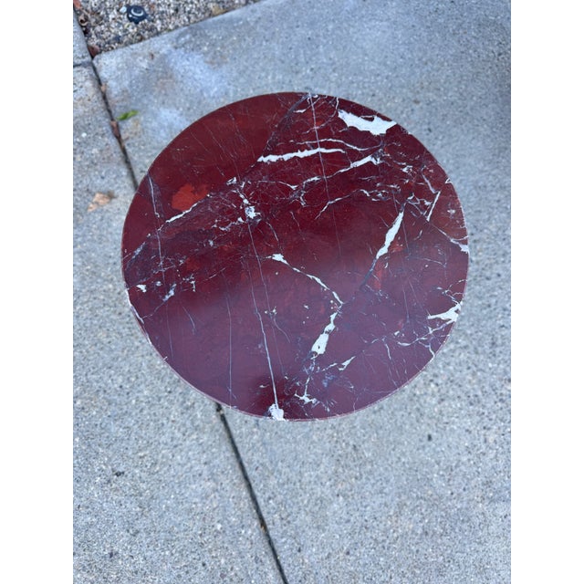 Cordovan Marble End Table For Sale In Los Angeles - Image 6 of 6