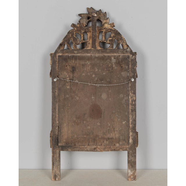 Bronze 19th Century French Louis XVI Giltwood Mirror For Sale - Image 8 of 8