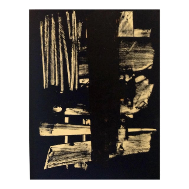 Pierre Soulages Original Lithograph 1959 for XXe Siecle For Sale
