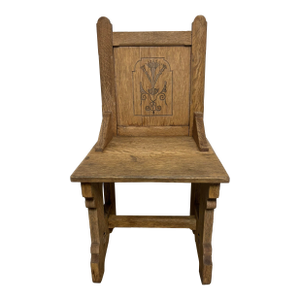 Antique Oak Hall Chair