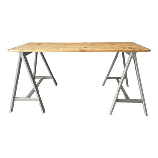 Vintage Desk in Fir, 1960s For Sale