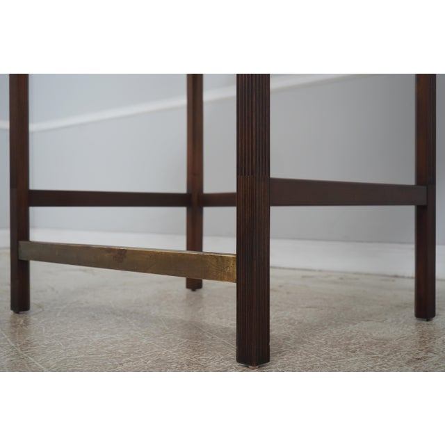 Kittinger Leather Top Mahogany Architects Desk For Sale - Image 11 of 18