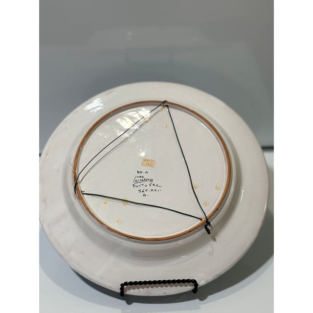 Blue Portugal Plate For Sale - Image 8 of 8