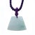 Light Green Natural Jade Pendant With Feng Shui Ax Shape For Sale - Image 4 of 7