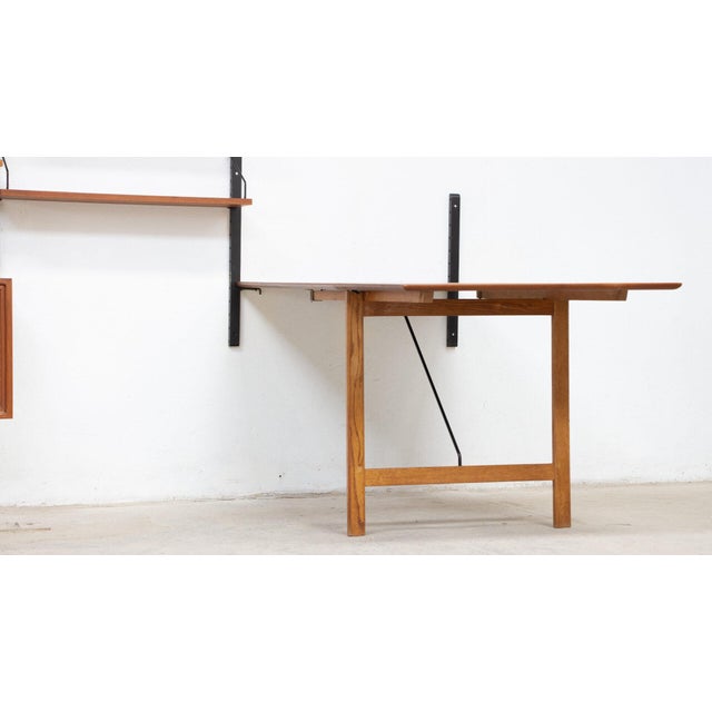 Mid-Century Modern Vintage Royal System Bookcase with Drop-Leaf Table by Poul Cadovius, 1950s For Sale - Image 3 of 13