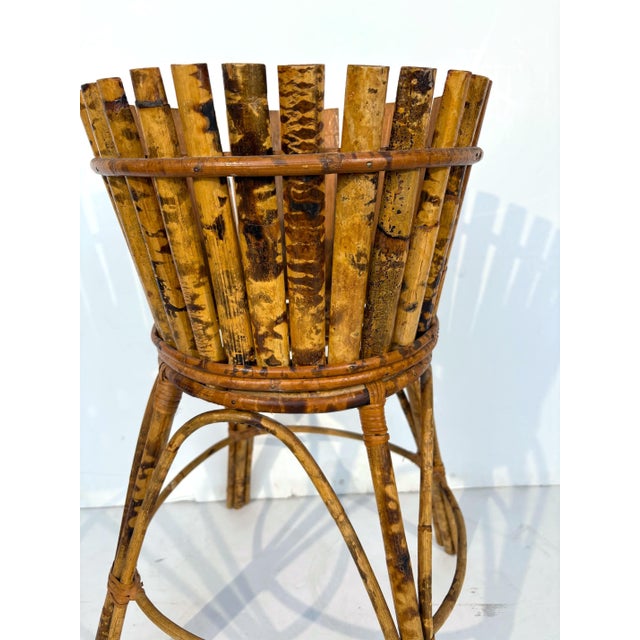 Bamboo plant stand.