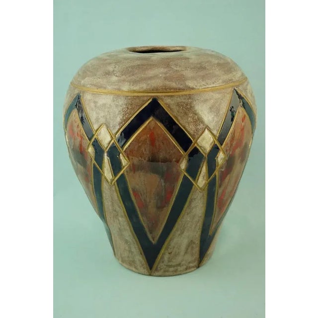 Vintage Italian Lustre Ceramic Vase by Emilia Palomba, 1950s For Sale - Image 3 of 18
