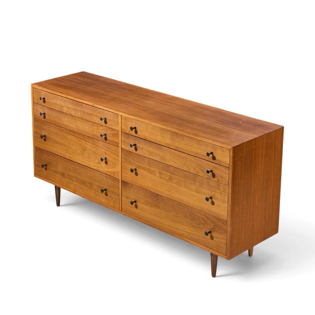 Brown Robert Baron for Glenn of California Mid Century Walnut Lowboy Dresser For Sale - Image 8 of 9