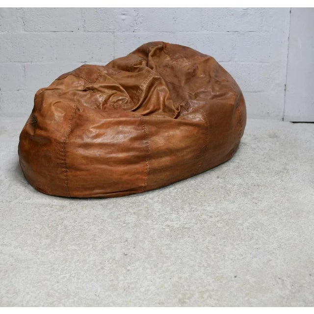 XL Leather Ottoman, Italy, 1970s For Sale - Image 13 of 18