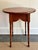 Brown Antique Round Top Tavern Side Table For Sale - Image 8 of 8