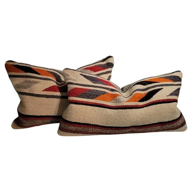 1940s Hand Made Weaving Pillows- a Pair For Sale In Los Angeles - Image 6 of 6