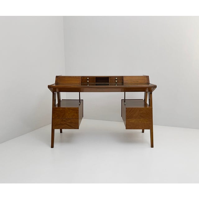Mid-Century Modern Vintage Desk by Alberto Clementi, 1950s For Sale - Image 3 of 7
