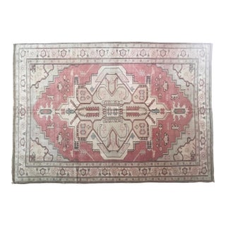 1980s Medallion Design Vintage Turkish Rug Carpet-10' 6'' X 7' 11'' For Sale