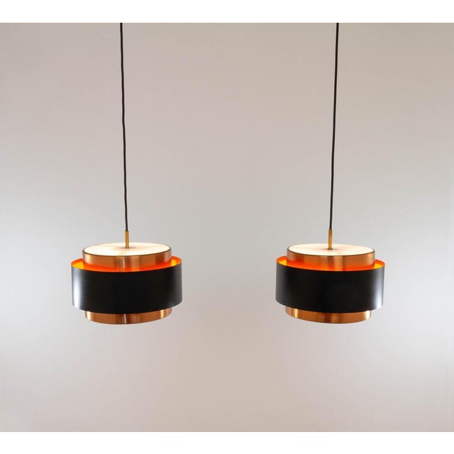 Saturn Pendants by Jo Hammerborg for Fog & Mørup, 1960s, Set of 2 For Sale - Image 6 of 7
