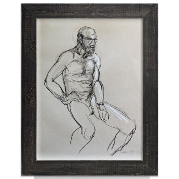 Original Life Drawing, "Specs" For Sale - Image 4 of 5