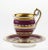 French Porcelain Teacup and Saucer, Set of 2 For Sale - Image 6 of 6
