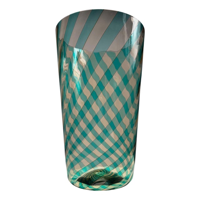 Murano Glass Vase by VeArt for Venini, Italy, 1982 For Sale