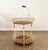 Nice authentic French, two-tier metal (wire) and cane bar caddy. Curled wire around the two cane tops make this a...